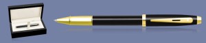 Pióro kulkowe Sheaffer 100 Czarny Lakier GT + Wood Box - 9322