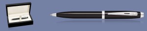 Długopis Sheaffer 100 Czarny Błyszczący CT + Wood Box - 9338