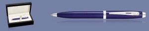 Długopis Sheaffer 100 Niebieski Błyszczący CT + Wood Box - 9339
