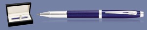 Pióro kulkowe Sheaffer 100 Niebieskie Błyszczące CT + Wood Box - 9339