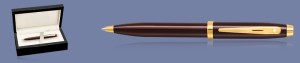 Długopis Sheaffer 100 Coffee Brown PVD + Wood Box - 9370