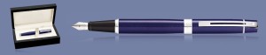 Pióro wieczne Sheaffer 300 Niebieski Błyszczący CT + Wood Box - 9341
