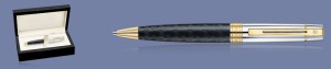 Długopis Sheaffer 300 Czarny Wzór Rodełkowy GT + Wood Box - 9347