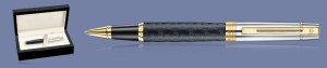 Pióro kulkowe Sheaffer 300 Czarne Wzór Rodełkowy GT + Wood Box - 9347
