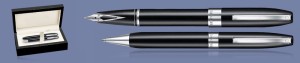 Zestaw Pióro wieczne + Długopis Sheaffer Legacy Glossy Black + Wood Box - 9064