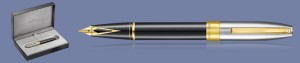 Pióro wieczne Sheaffer Legacy Glossy Black and Chrome GT + Lux WW32 Box - 9065