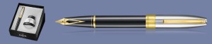 Zestaw Pióro wieczne Sheaffer Legacy Glossy Black and Chrome GT + Atrament - 9065