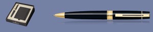 Zestaw Długopis Sheaffer 300 Czarny GT + Etui na Karty Kredytowe - 9325