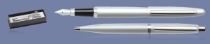 Zestaw Pióro wieczne + Długopis Sheaffer VFM Srebrne + WW31 Box - 9400