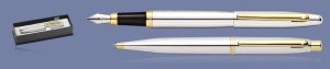Zestaw Pióro wieczne + Długopis Sheaffer VFM Błyszczący Chrom GT + WW31 Box - 9422