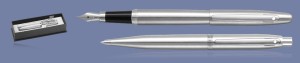Zestaw Pióro wieczne + Długopis Sheaffer VFM Brushed Chrome CT + WW31 Box - 9426