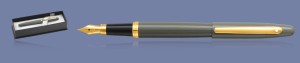 Pióro wieczne Sheaffer VFM Glossy Light Gray PVD + WW31 Box - 9427