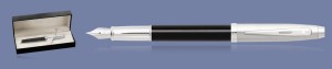 Pióro wieczne Sheaffer 100 Czarne Skuwka Chrom CT + WW30 Box - 9313