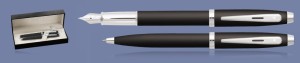 Zestaw Pióro wieczne + Długopis Sheaffer 100 Czarny Mat CT + WW30 Box - 9317