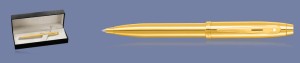 Długopis Sheaffer 100 Monochrome Glossy Gold PVD + WW30 Box - 9372