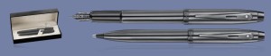 Zestaw Pióro wieczne + Długopis Sheaffer 100 Monochrome Gunmetal PVD  + WW30 Box - 9375