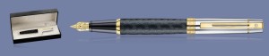 Pióro wieczne Sheaffer 300 Czarne Wzór Rodełkowy GT + WW30 Box - 9347