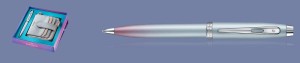 Zestaw Długopis Sheaffer 100 Expressions Perłowo-Niebiesko-Różowy CT + Portfel - 9376