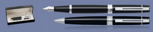Zestaw Pióro wieczne + Długopis Sheaffer 300 Czarne CT + WW30 Box - 9312