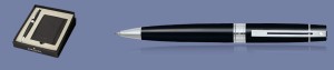 Zestaw Długopis Sheaffer 300 Czarny CT + Etui na Karty Kredytowe - 9312