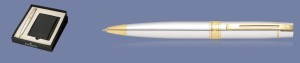 Zestaw Długopis Sheaffer 300 Błyszczący Chrom GT + Etui na Karty Kredytowe - 9342