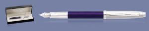 Pióro wieczne Sheaffer 100 Niebieskie Skuwka Chrom CT + WW30 Box - 9308