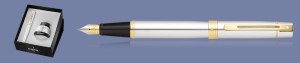 Zestaw Pióro wieczne Sheaffer 300 Błyszczący Chrom GT + Atrament Box - 9342