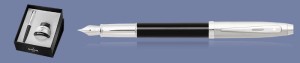 Zestaw Pióro wieczne Sheaffer 100 Czarne Skuwka Chrom CT + Atrament - 9313