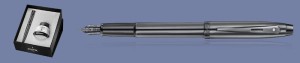 Zestaw Pióro wieczne Sheaffer 100 Monochrome Gunmetal PVD + Atrament - 9375