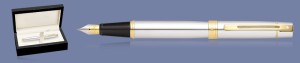 Pióro wieczne Sheaffer 300 Błyszczący Chrom GT + Wood Box - 9342