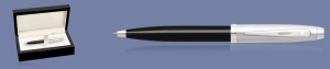 Długopis Sheaffer 100 Czarny Skuwka Chrom CT + Wood Box - 9313